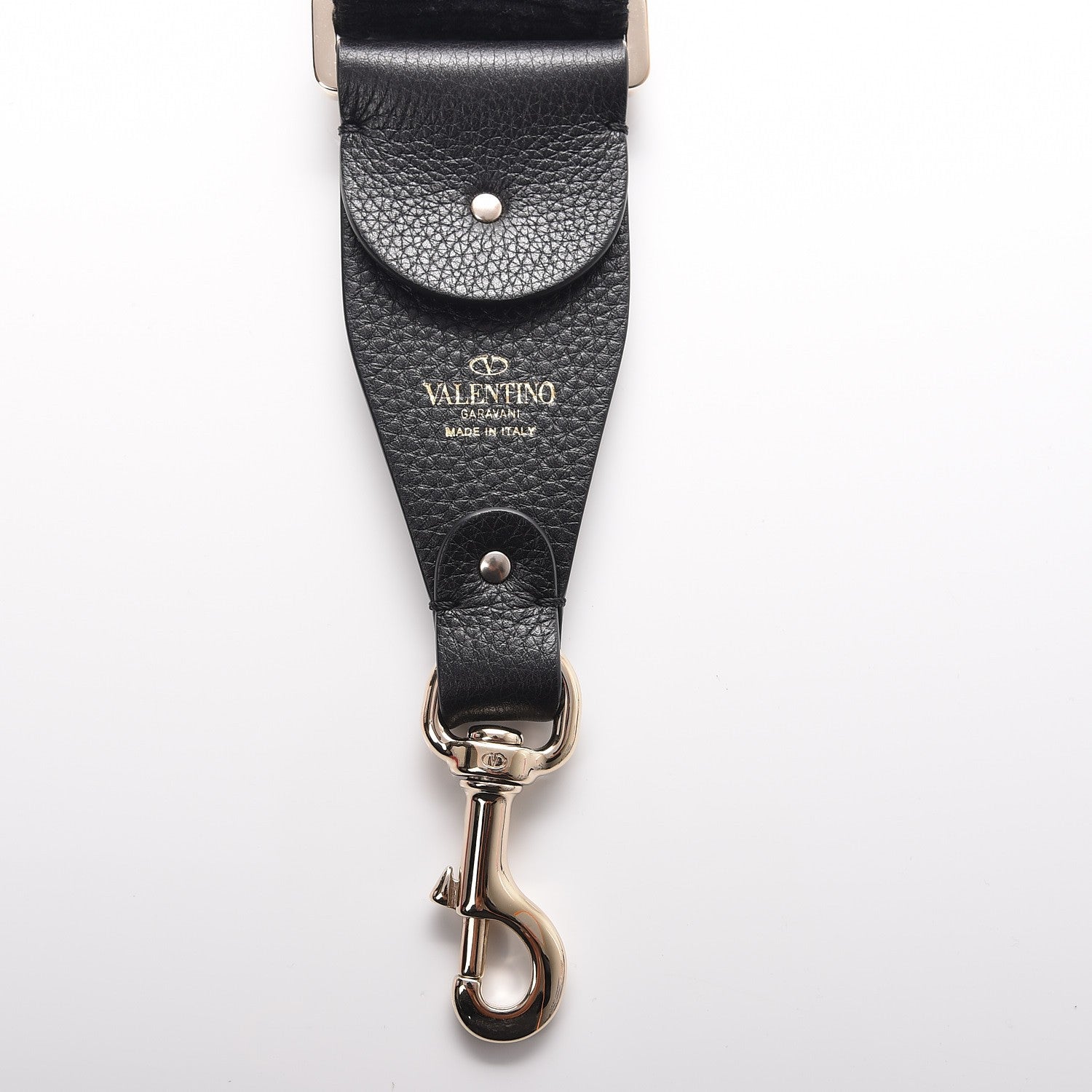 Valentino Garavani X JAMIE REID Canvas Embroidered Rockstud Guitar Strap Black 4 of 6