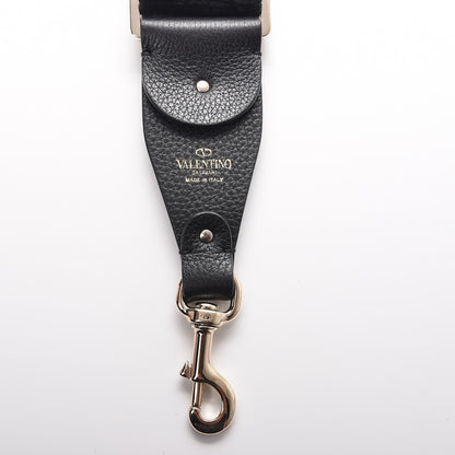 Valentino Garavani X JAMIE REID Canvas Embroidered Rockstud Guitar Strap Black 4 of 6