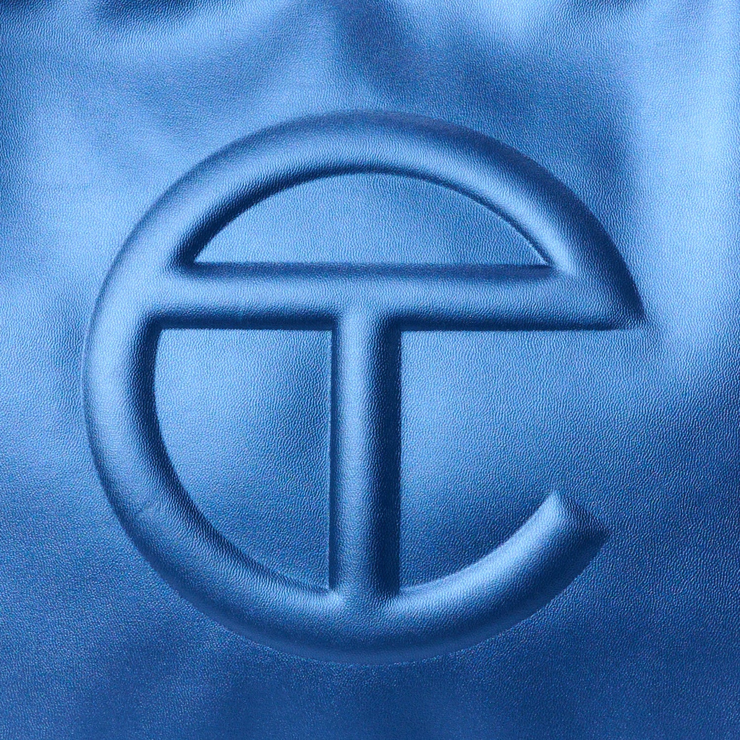 Telfar Metallic Vegan Leather Medium Shopping Bag Cobalt 9 of 12