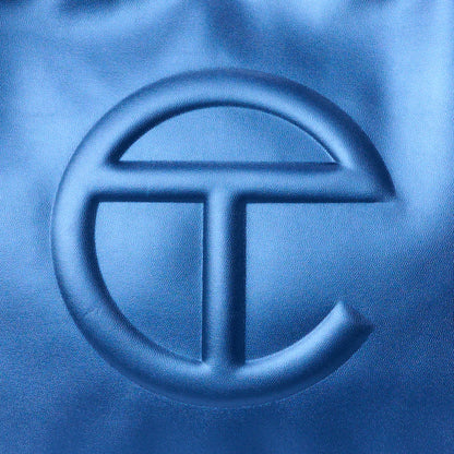 Telfar Metallic Vegan Leather Medium Shopping Bag Cobalt 9 of 12