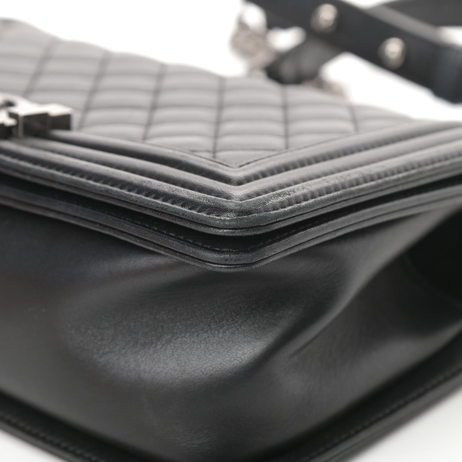 Chanel Lambskin Quilted Medium Boy Flap Black 10 of 19