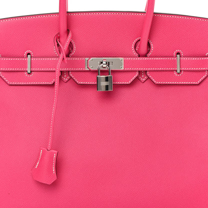 Hermes Epsom Birkin 35 Rose Tyrien 8 of 14
