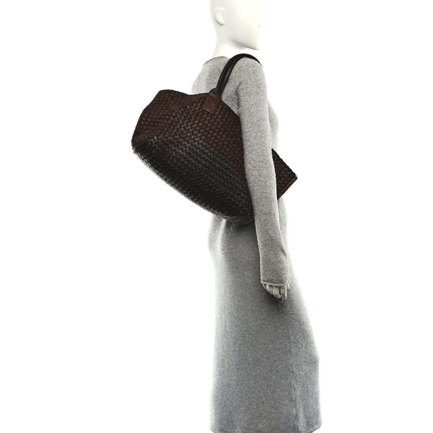 Bottega Veneta Nappa Intrecciato Medium Cabat Ebano 2 of 12