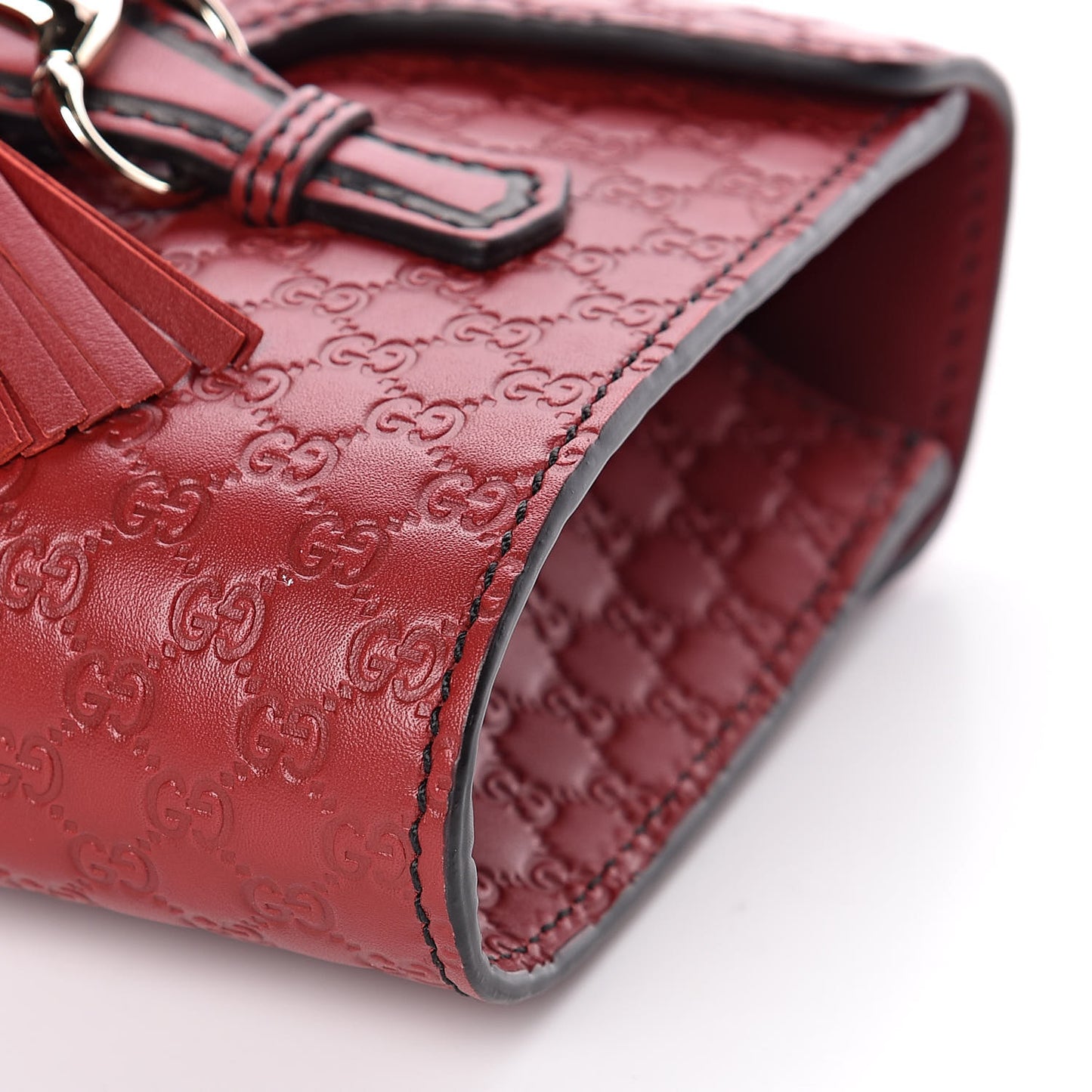 Soft Microguccissima Mini Emily Chain Shoulder Bag Rosso