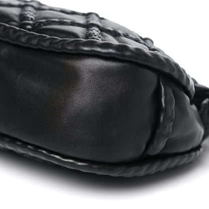 Chanel Lambskin Quilted Small Hidden Chain Shoulder Bag Black 10 of 10