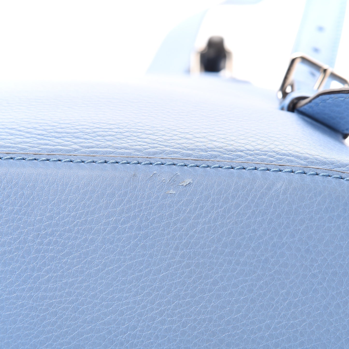 Cellarius Calfskin Medium Bamboo Backpack Mineral Blue