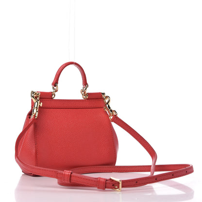 Dolce & Gabbana Dauphine Micro Miss Sicily Satchel Rosso Corallo 3 of 9