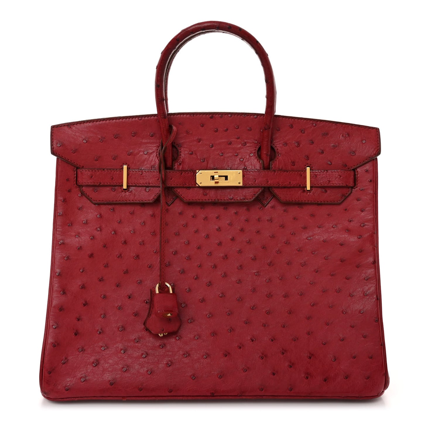 Ostrich HAC Birkin 32 Rouge Vif