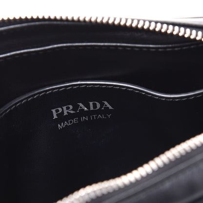 Prada Soft Calfskin Impunture Diagramme Belt Bag Black 7 of 8