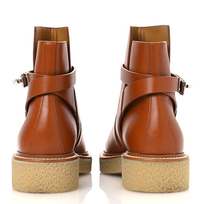 Hermes Heritage Calfskin Follow Ankle Boots 37.5 Naturel 6 of 14