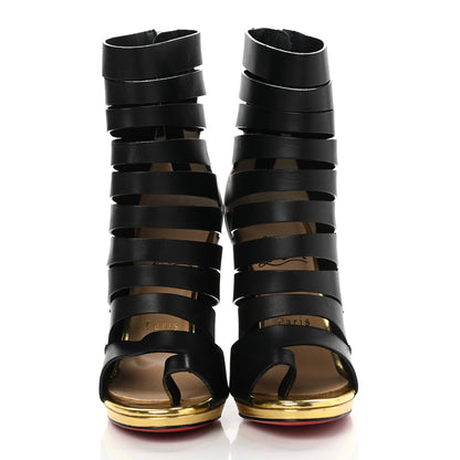 Christian Louboutin Calfskin Decoupata 120 Sandals 35.5 Black White 2 of 8