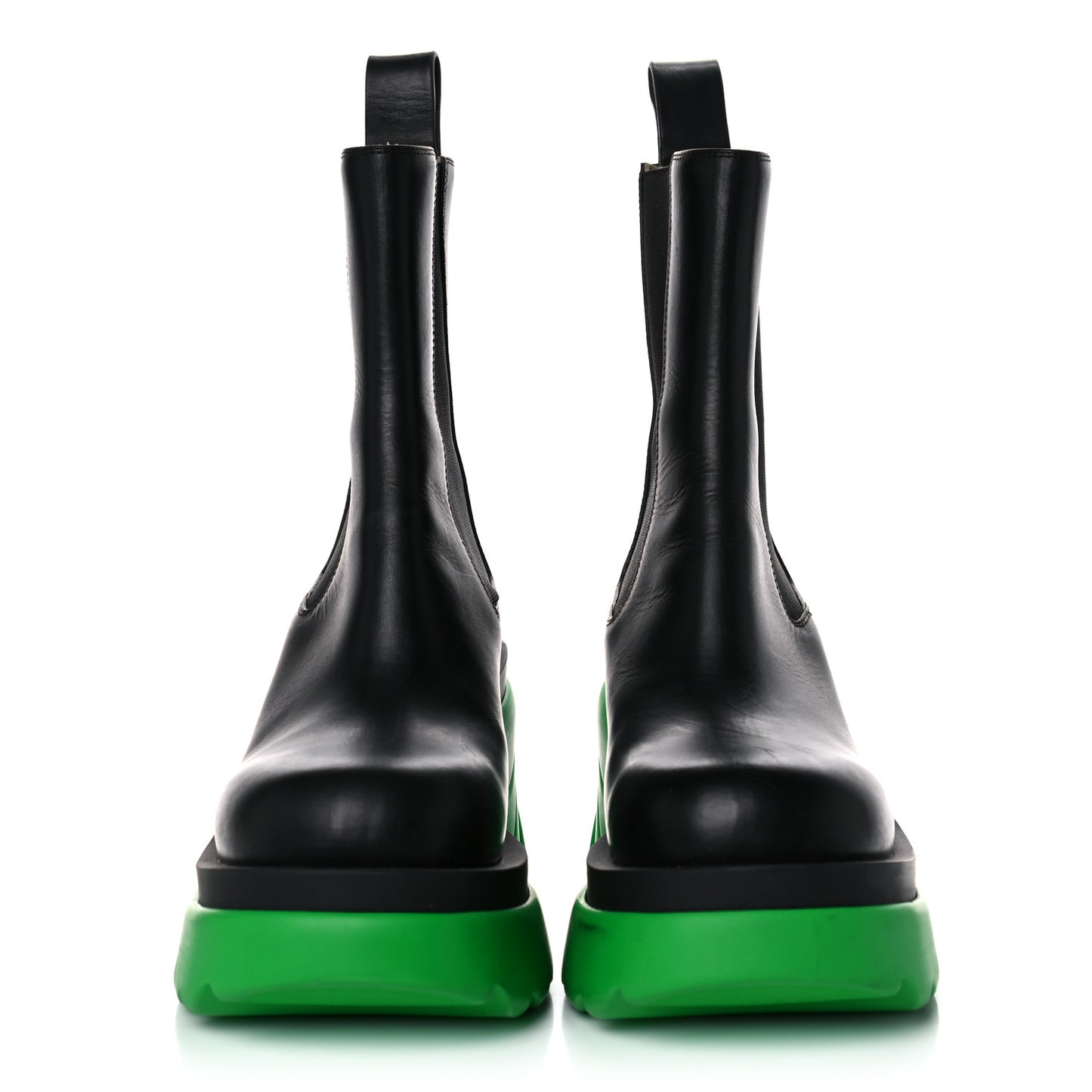 Calfskin The Flash Chelsea Boots 39 Black Grass