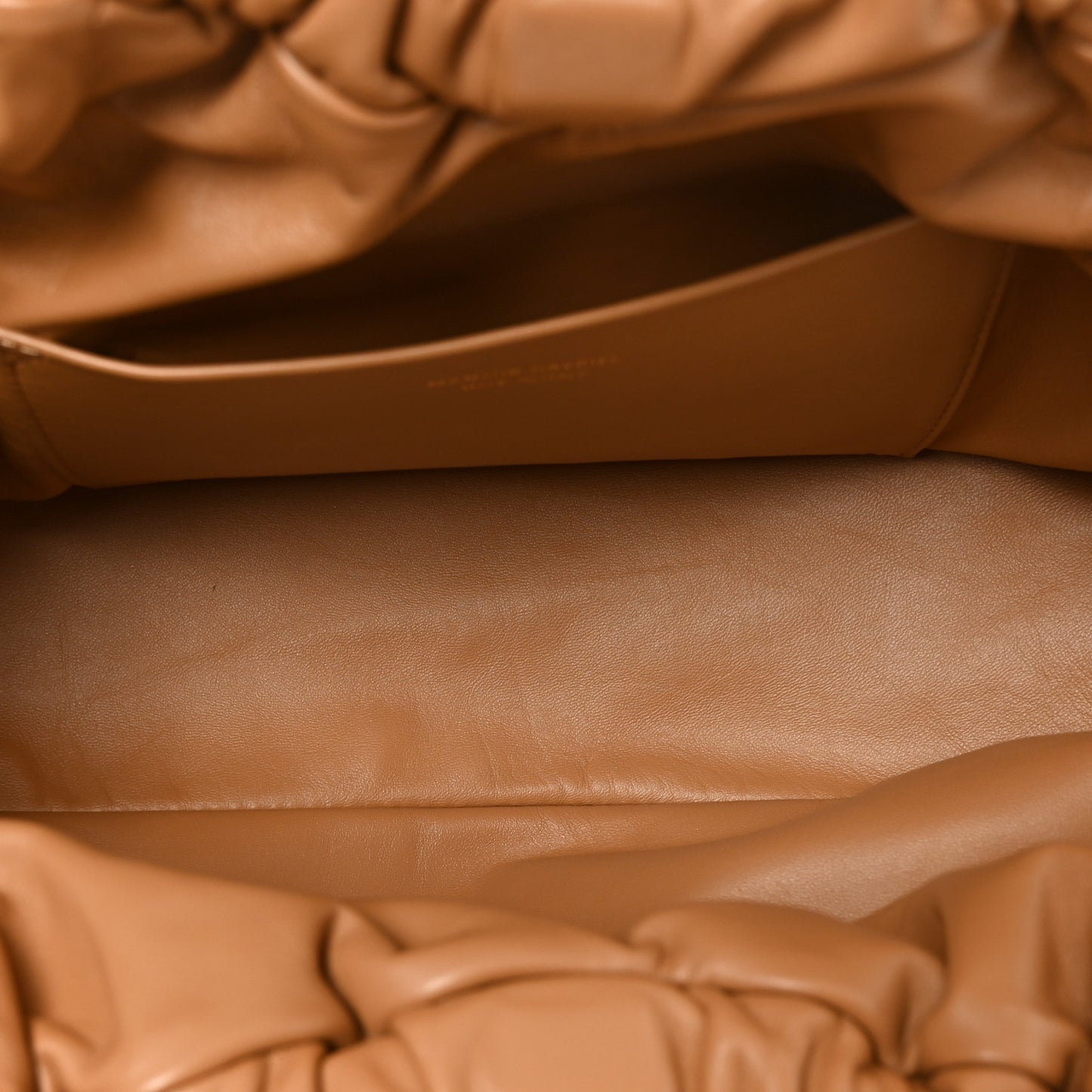 Lambskin Cloud Clutch Caramel