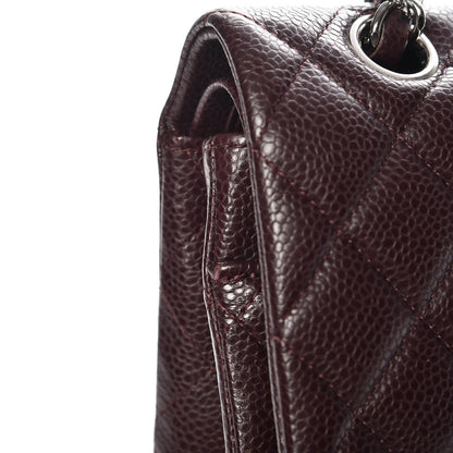Chanel Caviar Quilted Medium Double Flap Burgundy 8 of 9