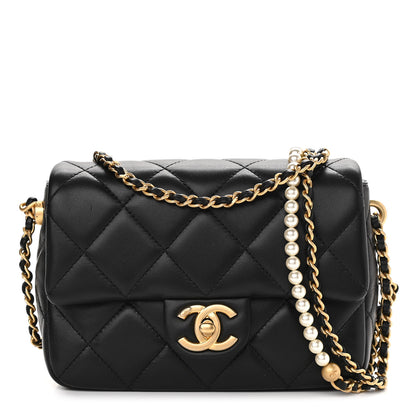 Chanel Lambskin Quilted Mini My Perfect Flap Black 1 of 12