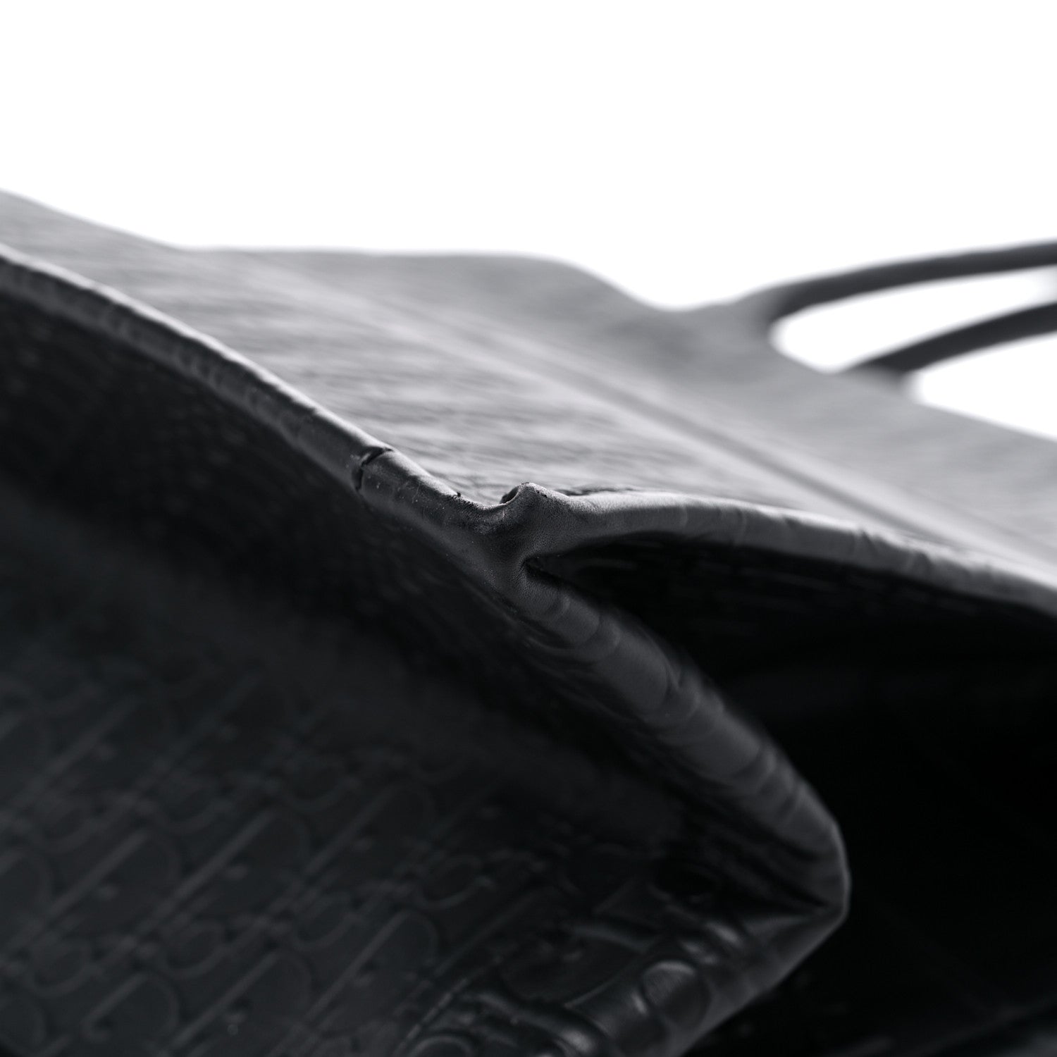 Christian Dior Oblique Calfskin Embossed Large Book Tote Black 8 of 14