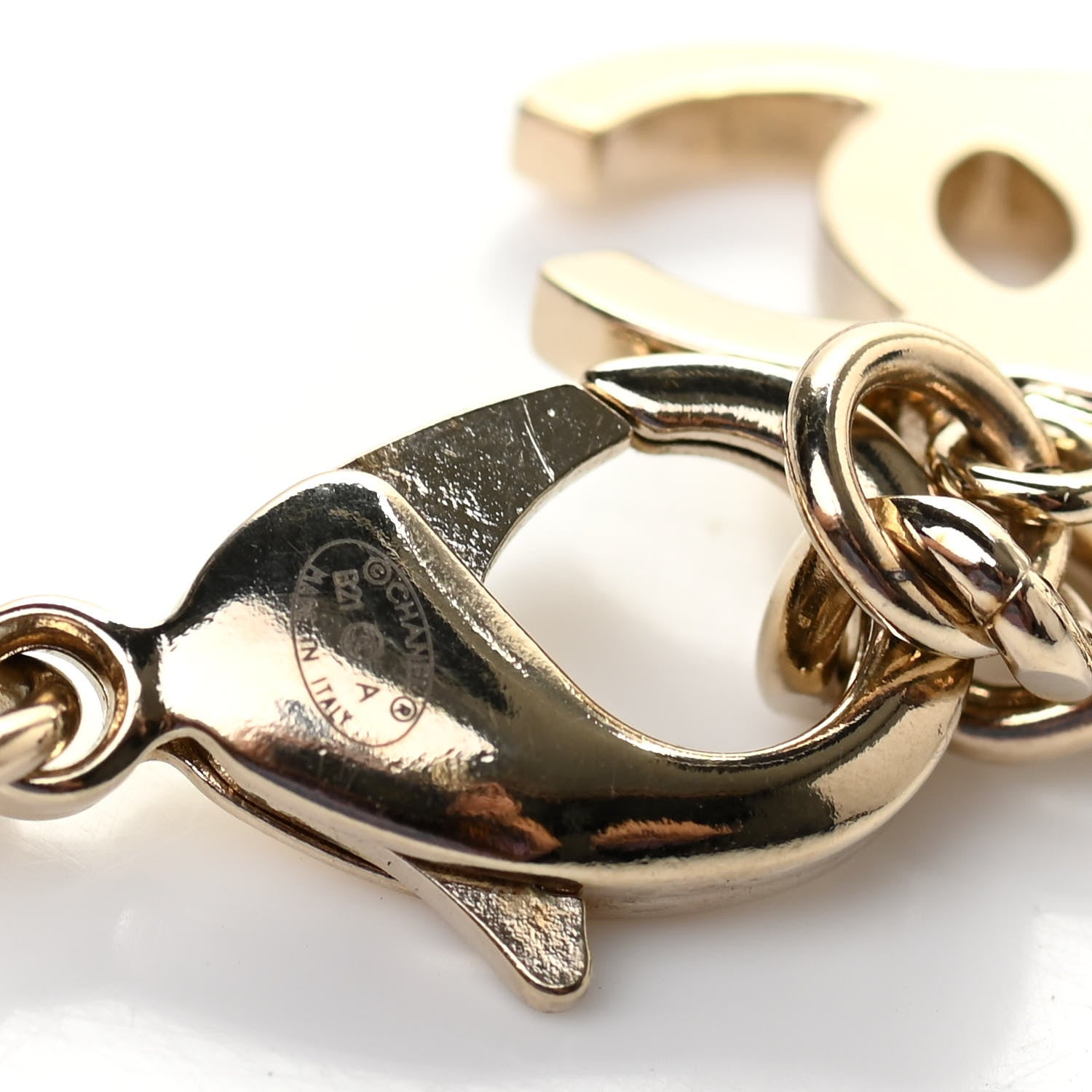 Chanel Crystal Chain CC Choker Gold Silver 5 of 5