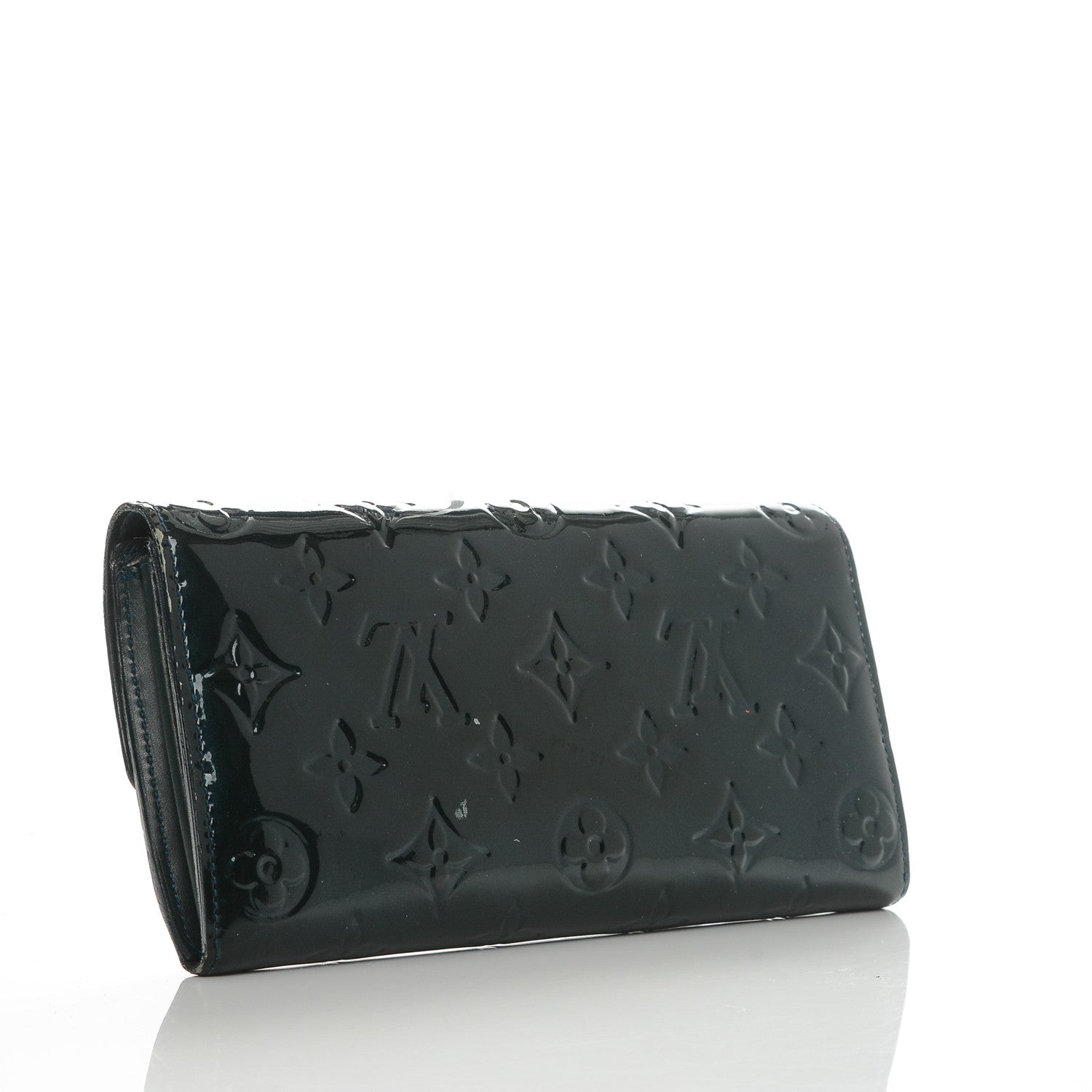 Louis Vuitton Vernis Sarah Wallet Blue Nuit 3 of 11