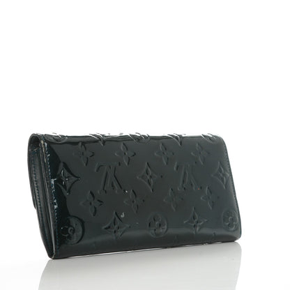 Louis Vuitton Vernis Sarah Wallet Blue Nuit 3 of 11