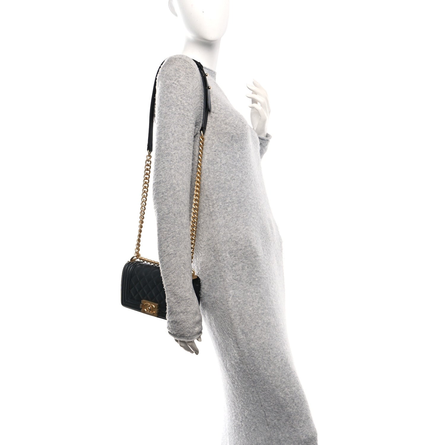 Chanel Lambskin Quilted Small Boy Flap Black 2 of 12