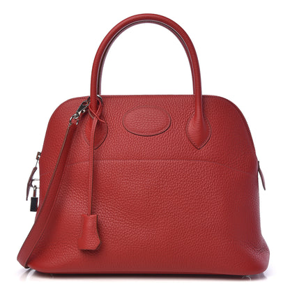 Hermes Taurillon Clemence Bolide 31 Rouge Garance 1 of 11