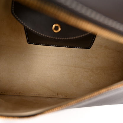 Loro Piana Smooth Calfskin Extra Bag L27 Dark Chocolate Licorice 5 of 10