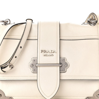 Prada Glace Calfskin Large Soft Cahier Bag White 10 of 10