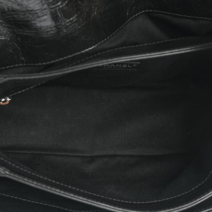 Chanel Glazed Calfskin Quilted Large Lady Pearly Flap Black 6 of 14