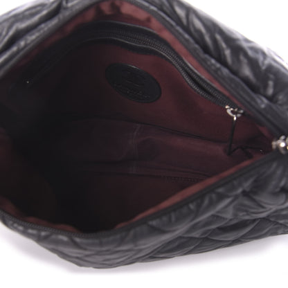 Chanel Aged Calfskin Quilted Expandable Messenger Black 5 of 18