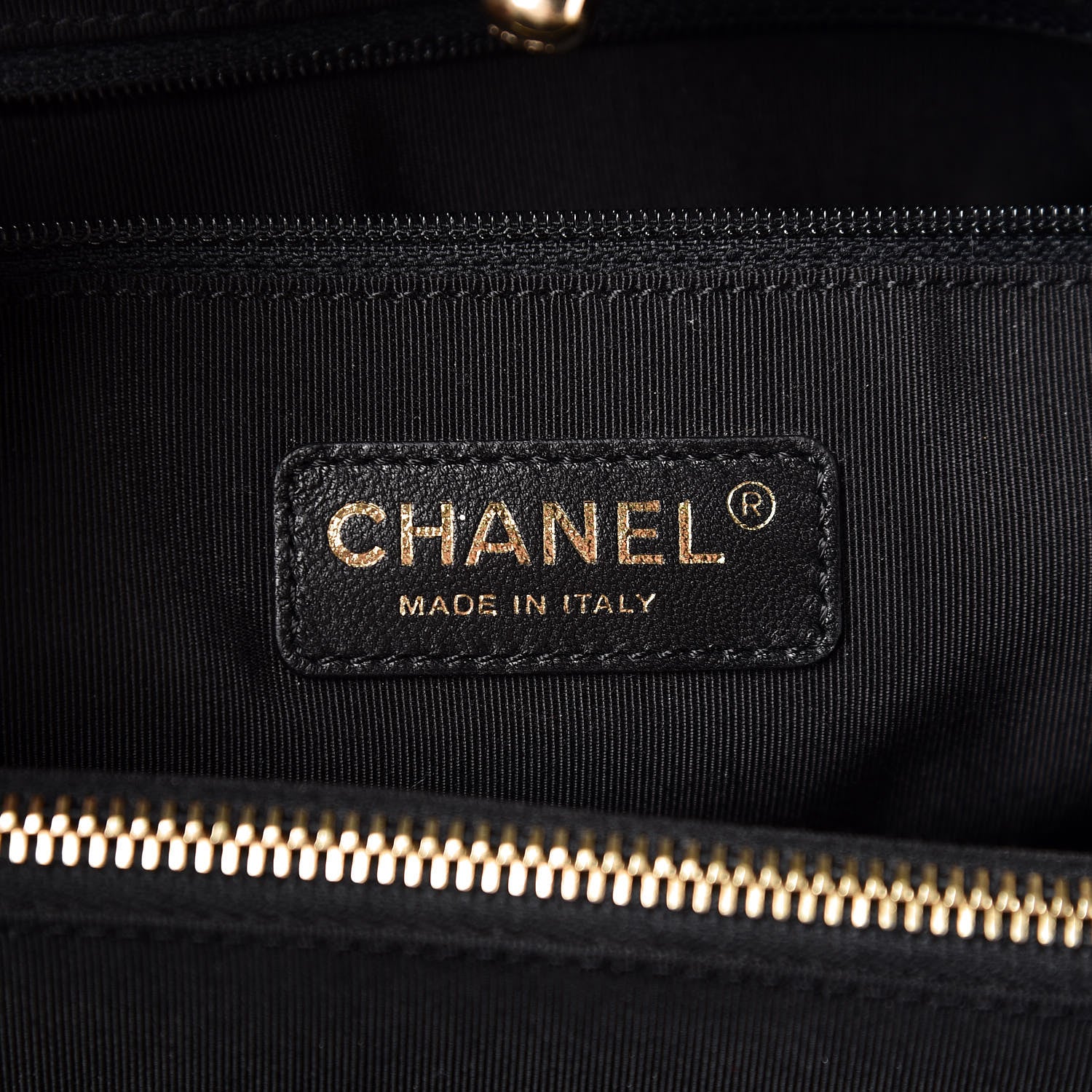 Chanel Calfskin Quilted Boy Shopping Tote Black 8 of 10