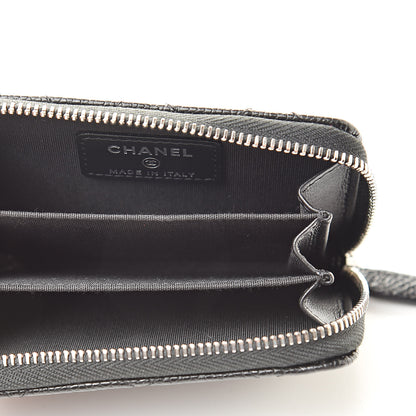 Chanel Caviar Quilted Incognito Zip Coin Purse Black 5 of 8