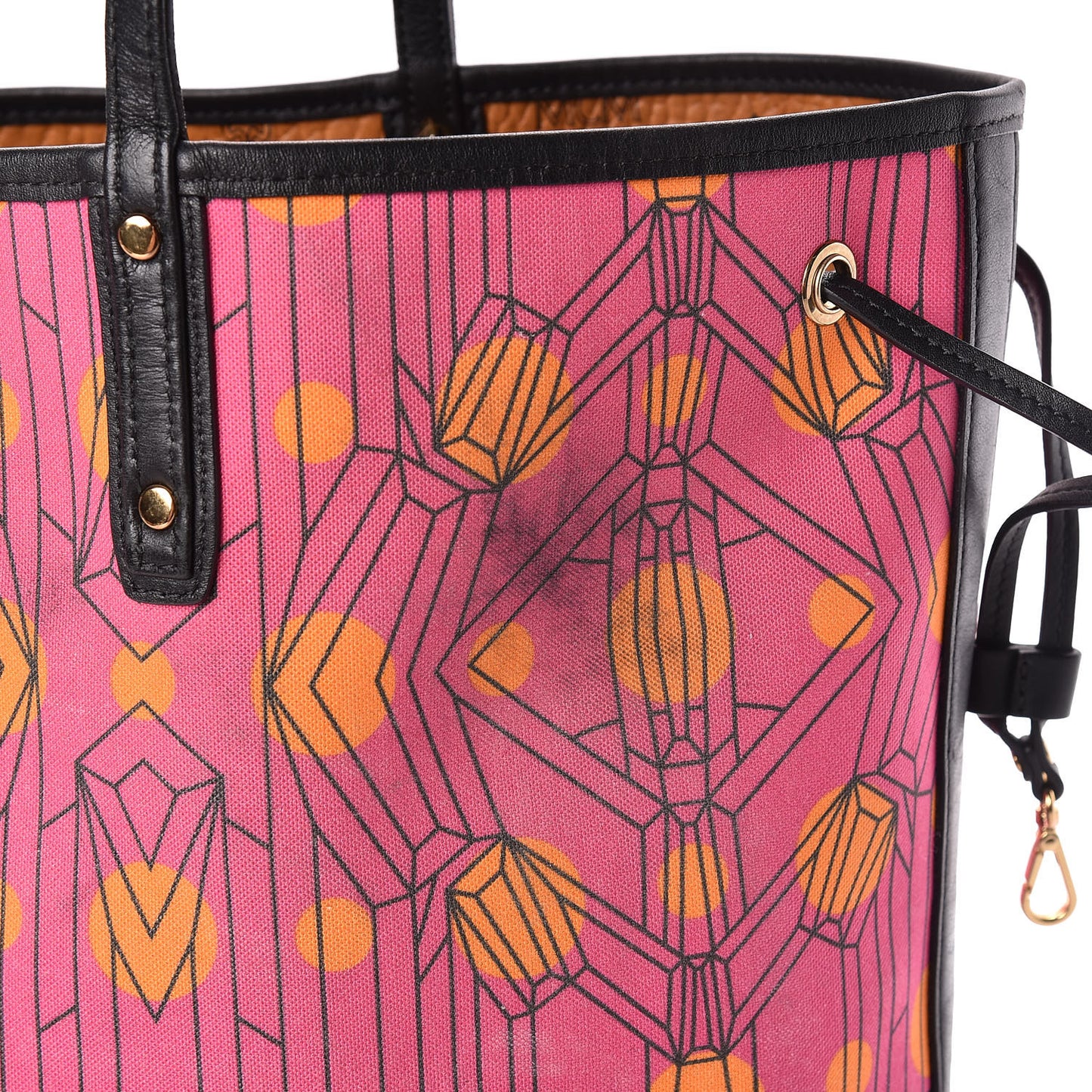 Visetos Medium Project Reversible Shopper Tote Cognac