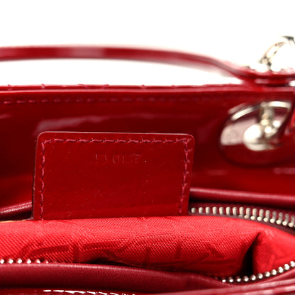 Christian Dior Patent Cannage Medium Lady Dior Red 7 of 10