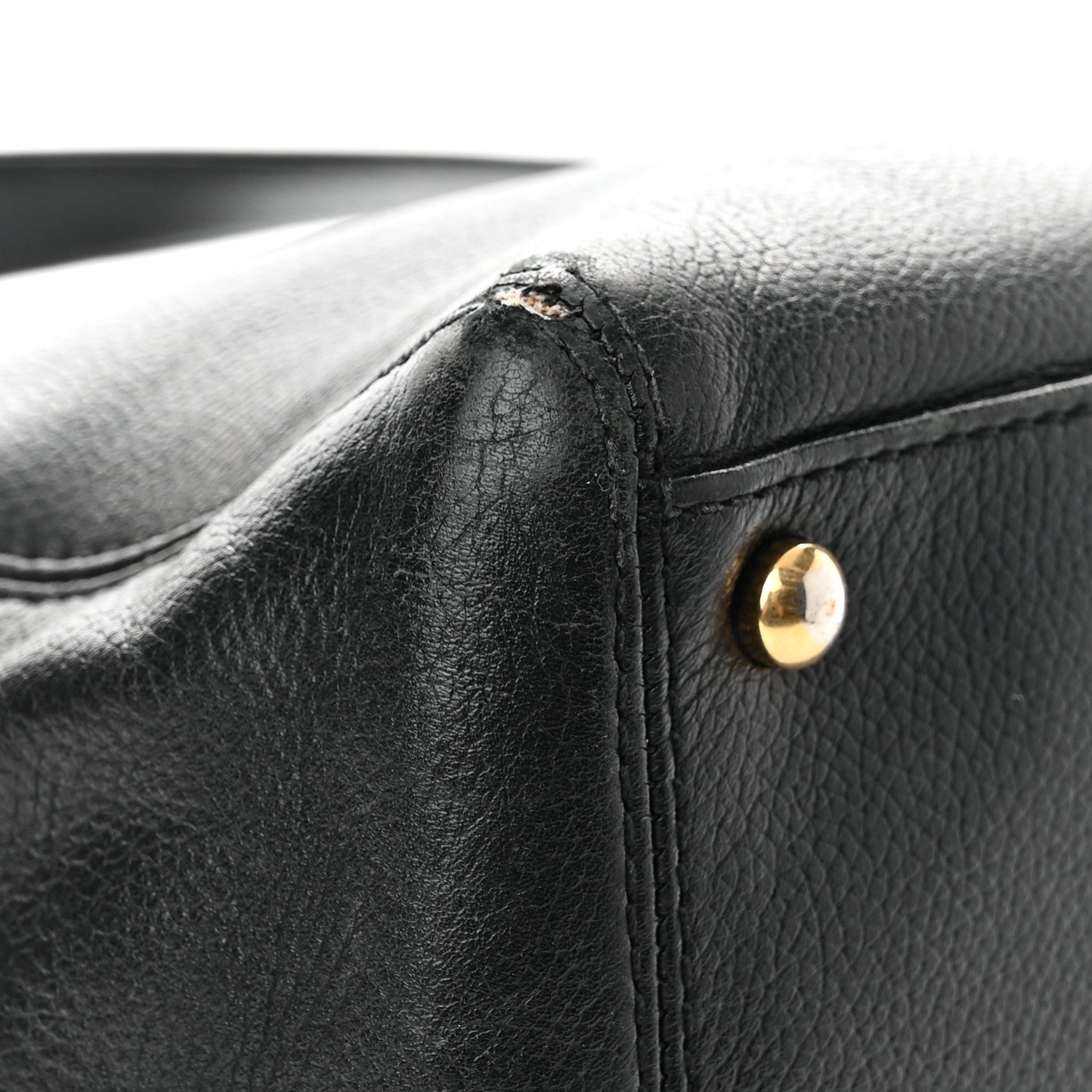 Chanel Calfskin Cerf Executive Shopper Tote Black 9 of 15