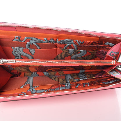 Hermes Epsom Silk'In Wallet Rose Azalee 5 of 8