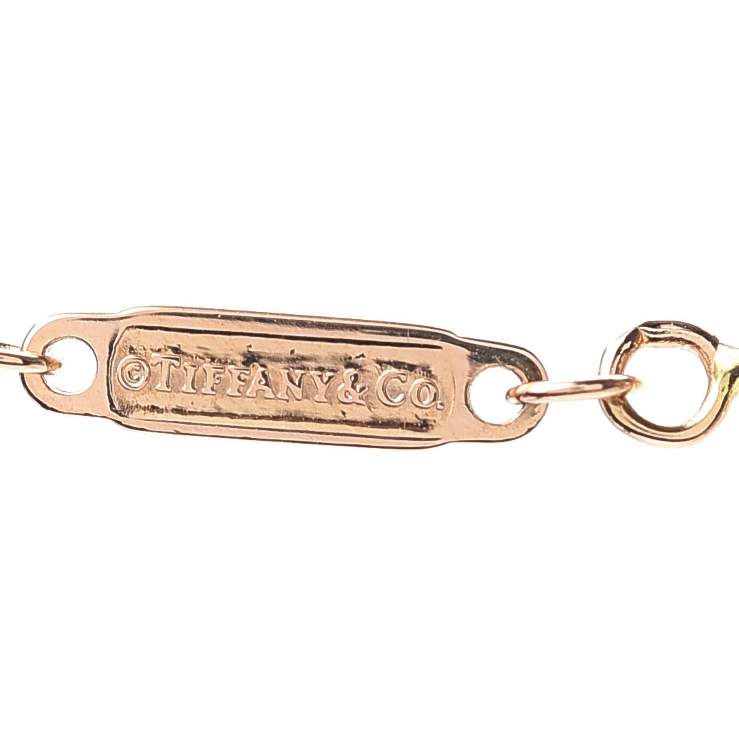 Tiffany 18K Yellow Gold Diamond Mini T Smile Pendant Necklace 5 of 6