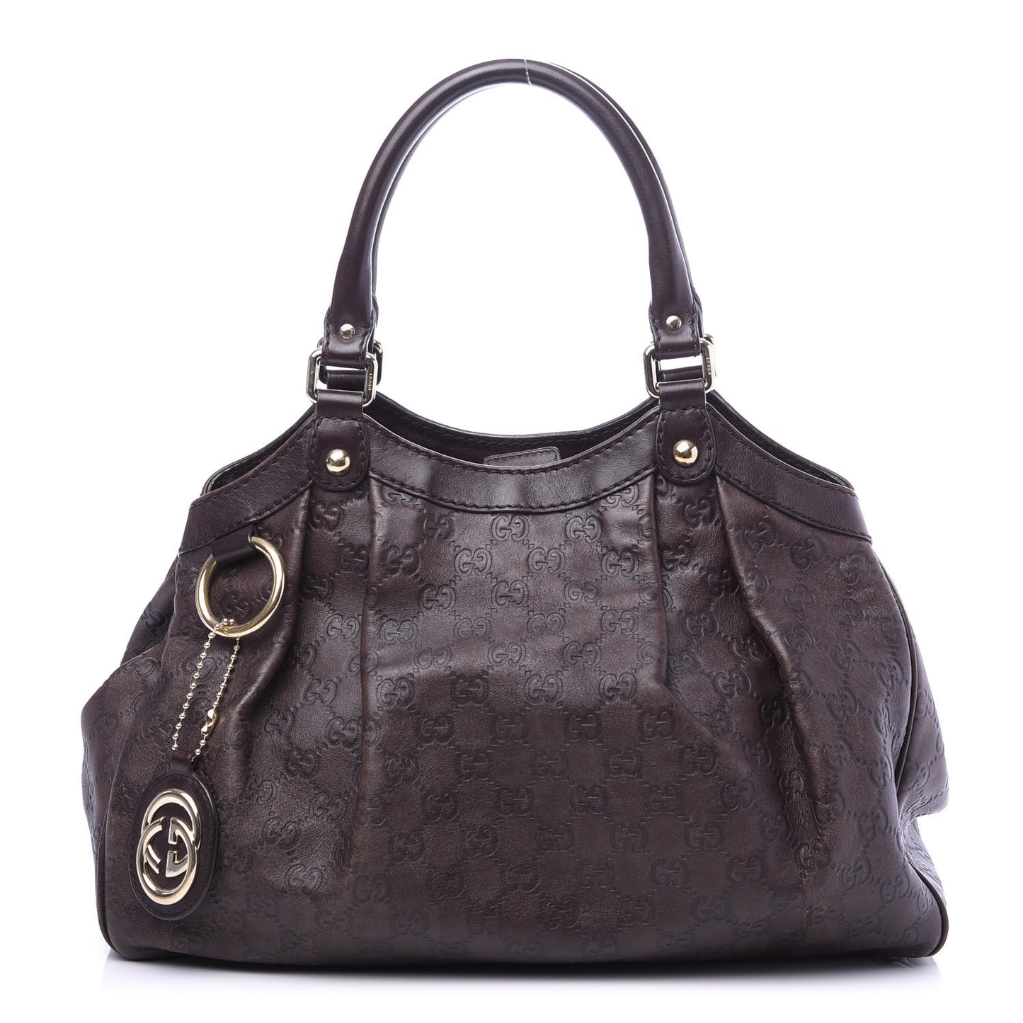 Guccissima Medium Sukey Tote Chocolate
