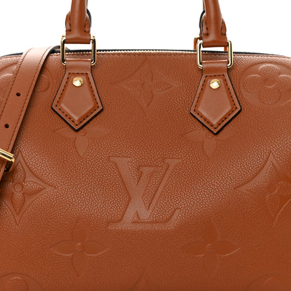 Louis Vuitton Empreinte Monogram Giant Speedy Bandouliere 25 Cognac 7 of 9