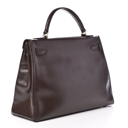 Hermes Box Kelly Retourne 32 Chocolate 3 of 64