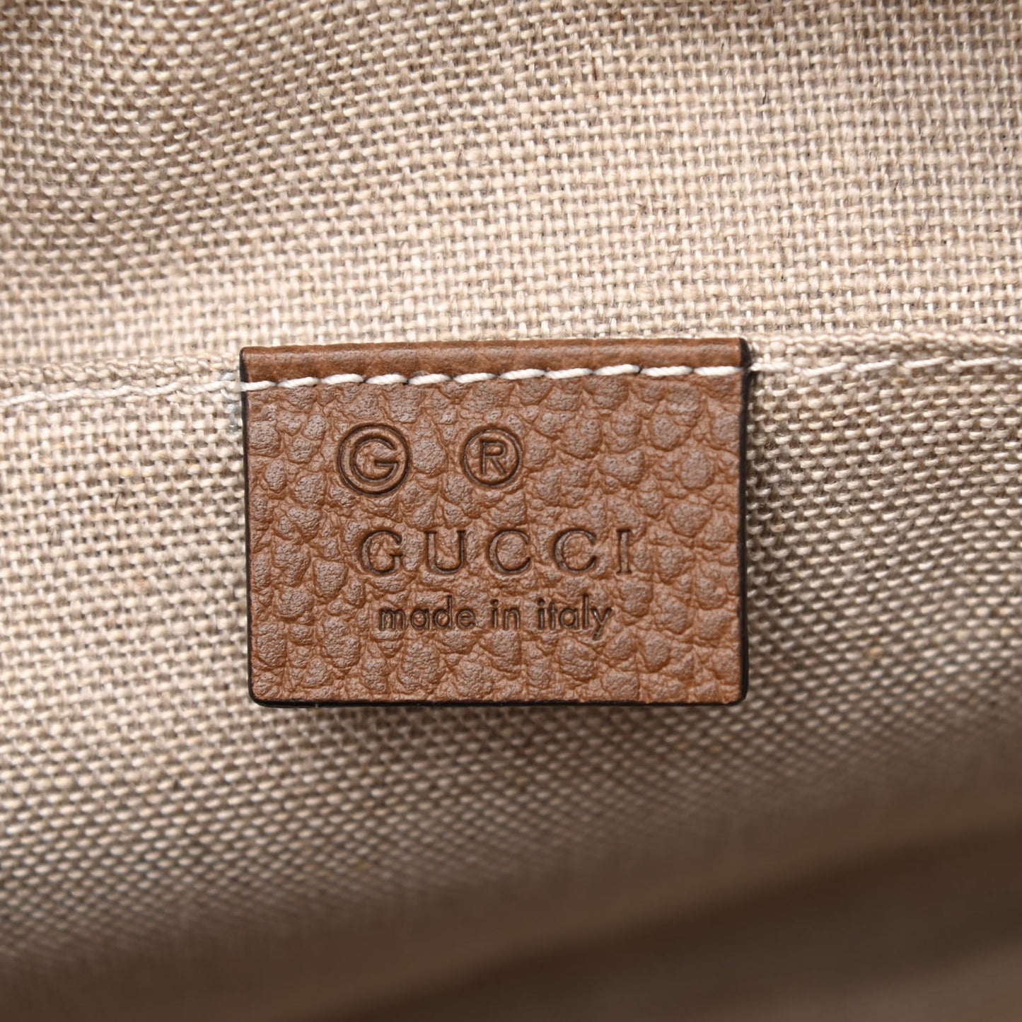 Monogram Mini Bree Messenger Bag Beige Tabacco
