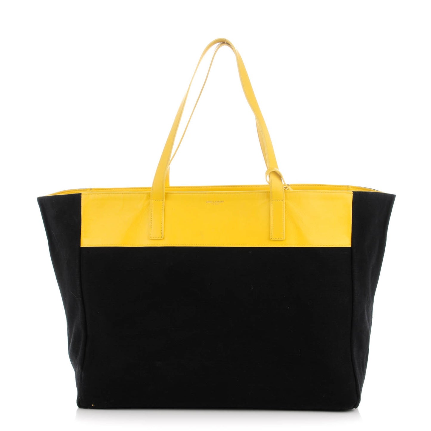 Calfskin Canvas Reversible East West Shopper Tote Soleil