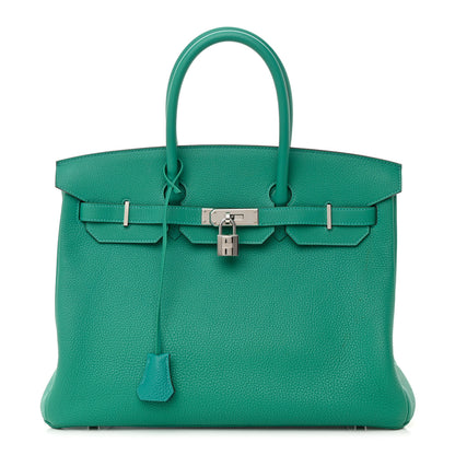 Hermes Togo Birkin 35 Vert Verone 1 of 19