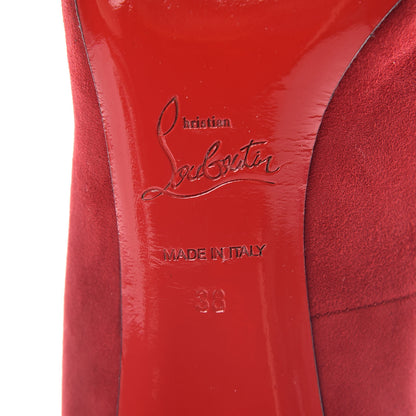 Christian Louboutin Suede Fifi 80 Pumps 38 Red 4 of 8