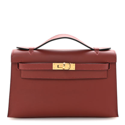 Hermes Swift Kelly Pochette Clutch Rouge H 1 of 9