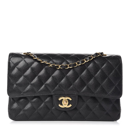 Chanel Caviar Quilted Medium Double Flap Black 1 of 12
