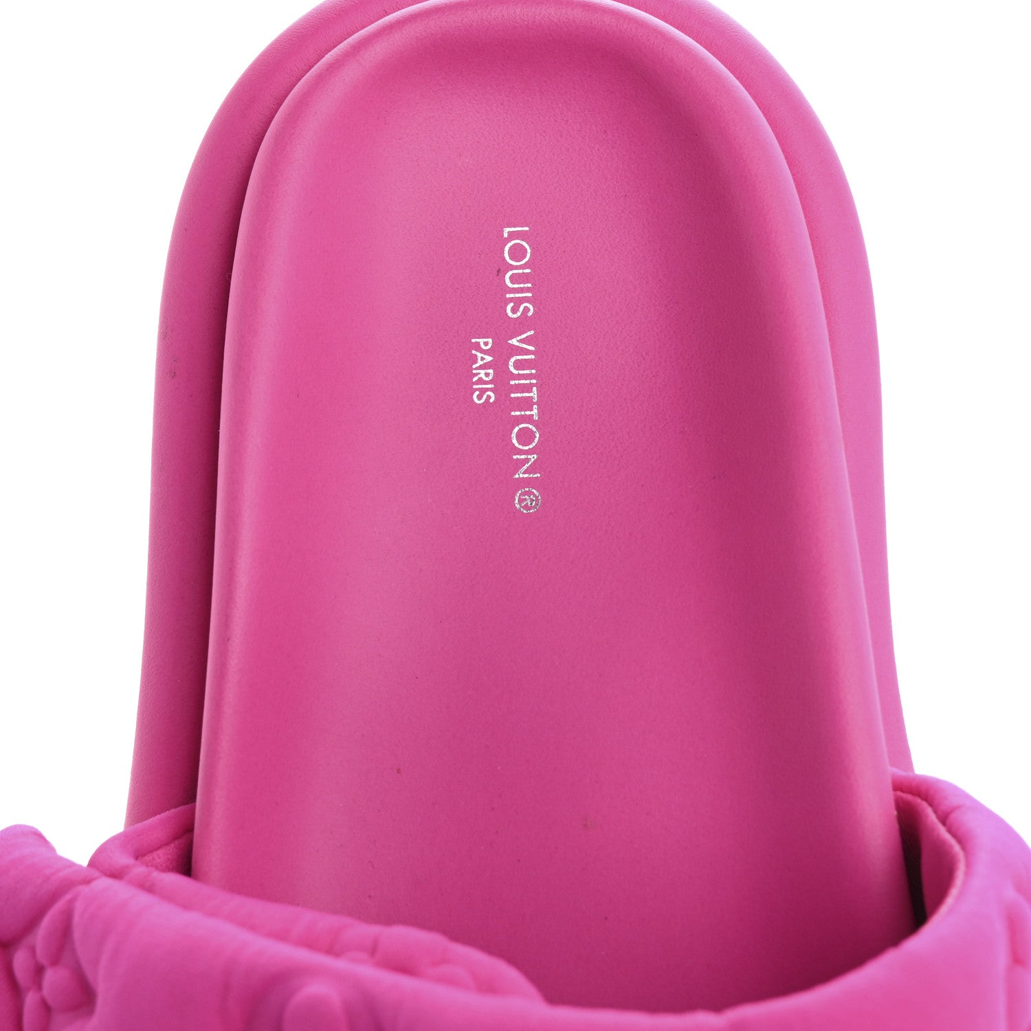 Louis Vuitton Technical Fabric Embossed Monogram Pool Pillow Comfort Mules 37 Fuchsia 7 of 9