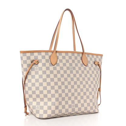 Louis Vuitton Damier Azur Neo Neverfull MM Rose Ballerine 3 of 10