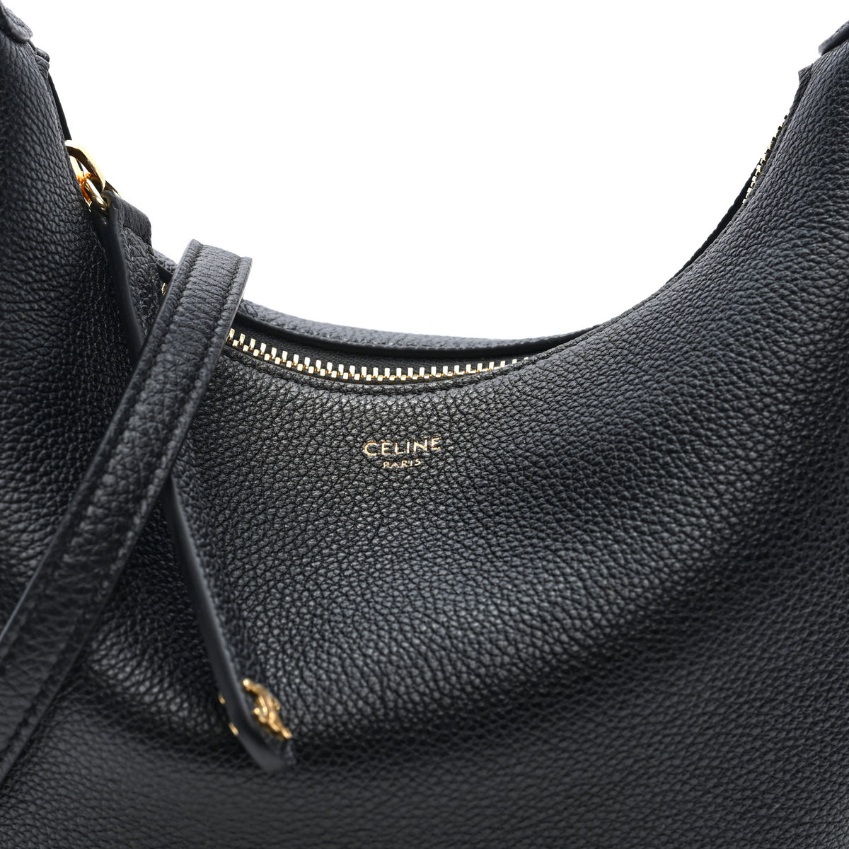 Supple Grained Calfskin Teen Lulu Shoulder Bag Black