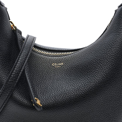 Celine Supple Grained Calfskin Teen Lulu Shoulder Bag Black 6 of 8