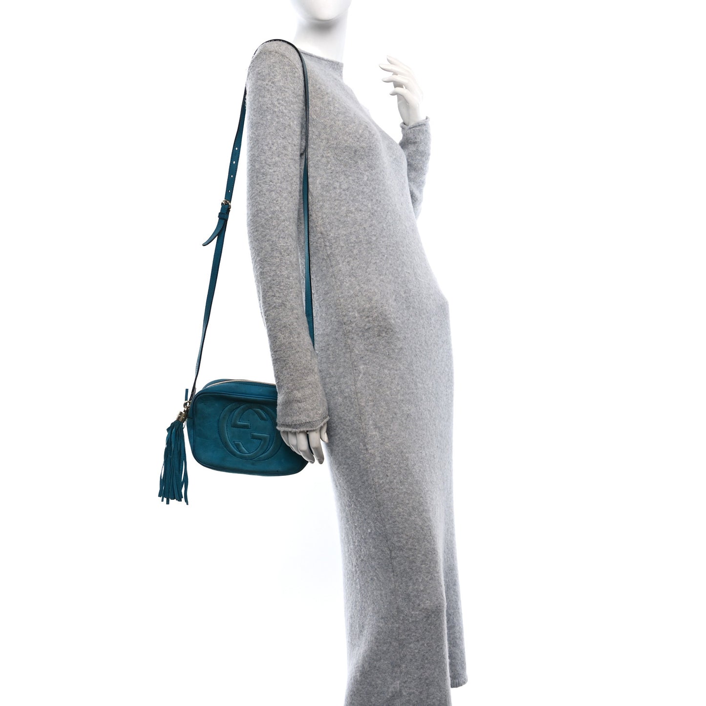 Vitello Range Small Soho Disco Bag Deep Cobalt